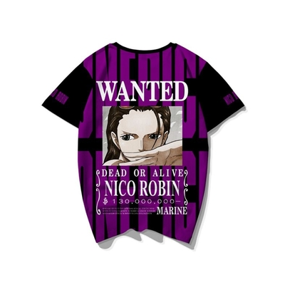 La Boutique One Piece T-Shirt One Piece Wanted Robin 5 La Boutique One Piece T-Shirt One Piece Wanted Robin – Image 3