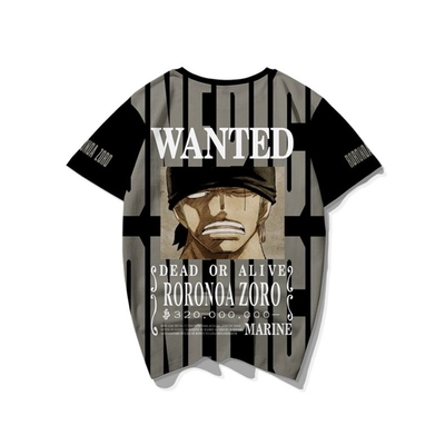 La Boutique One Piece T-Shirt One Piece Wanted Zoro 5 La Boutique One Piece T-Shirt One Piece Wanted Zoro – Image 3