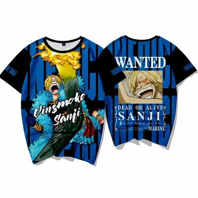 La Boutique One Piece T-Shirt One Piece Wanted Sanji 3 La Boutique One Piece T-Shirt One Piece Wanted Sanji