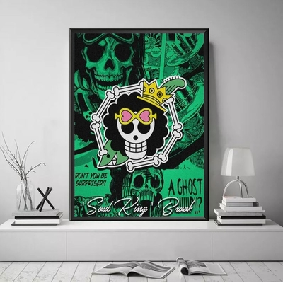 La Boutique One Piece Tableau One Piece Jolly Roger Brook 3 La Boutique One Piece Tableau One Piece Jolly Roger Brook