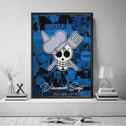 La Boutique One Piece Tableau One Piece Jolly Roger Sanji