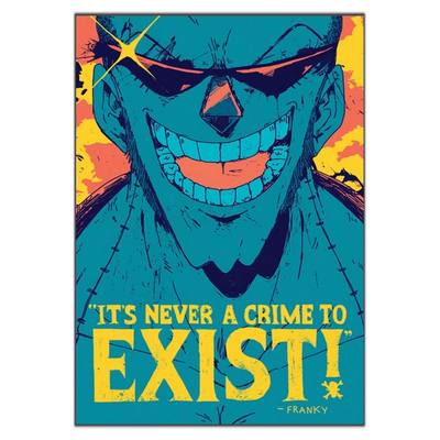 La Boutique One Piece Tableau One Piece Quote Franky 5 La Boutique One Piece Tableau One Piece Quote Franky – Image 3