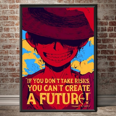 La Boutique One Piece Tableau One Piece Quote Luffy 3 La Boutique One Piece Tableau One Piece Quote Luffy