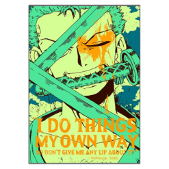 La Boutique One Piece Tableau One Piece Quote Zoro 10 La Boutique One Piece Tableau One Piece Quote Zoro -Vêtements Soldes tableau toile one piece quote roronoa zoro 3