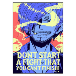 La Boutique One Piece Tableau One Piece Quote Sanji -Vêtements Soldes tableau toile one piece quote vinsmoke sanji 3